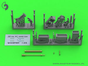 Master GM-35-087 Browning M1919 A4 .30 cal (7,62mm) - z uchwytem plot. M20 (używany np. na M3 Stuart) lub z kołyską D7431 (np. M3 Scout Car) 1/35