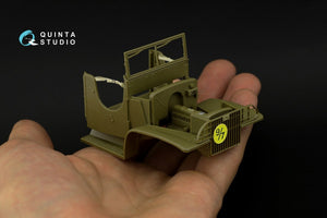 Quinta Studio QD35052 GMC CCKW 353 (open cab) 3D-Printed &amp;amp; coloured Interior on decal paper ( Tamiya ) 1/35 – immagine 3