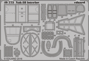 Eduard 49773 Yak-38 interior 1/48 Hobby Boss – zdjęcie 2