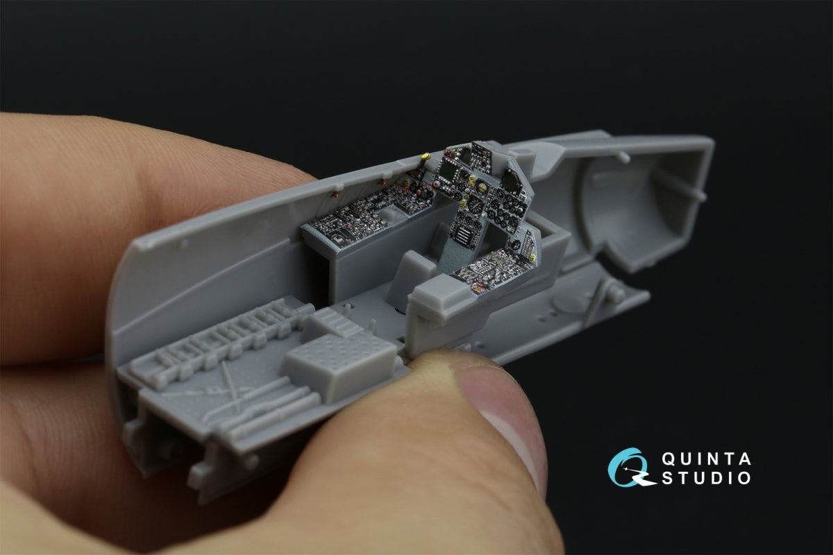 Quinta Studio QD72187 F-15C Late/J Late 3D-Printed &amp;amp; coloured Interior on decal paper (Fine Molds) 1/72 – immagine 8