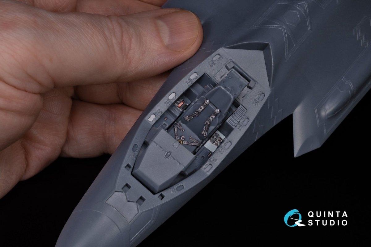 Quinta Studio QD48060 F-35A 3D-Printed &amp;amp; coloured Interior on decal paper (Meng) 1/48 – imagen 6