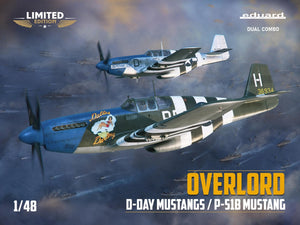 Eduard 11181 OVERLORD : MUSTANGS DU JOUR J / COMBINAISON DOUBLE P-51B MUSTANG 1/48 – image 2