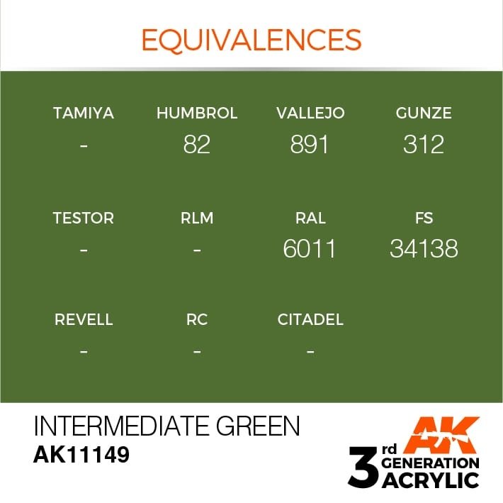 AK Interactive AK11149 VERT INTERMÉDIAIRE – STANDARD 17 ml – image 3