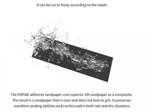 DSPIAE SP-S01 Adhesive Sanding Paper Sets 180-800, 100pcs per Set – immagine 8