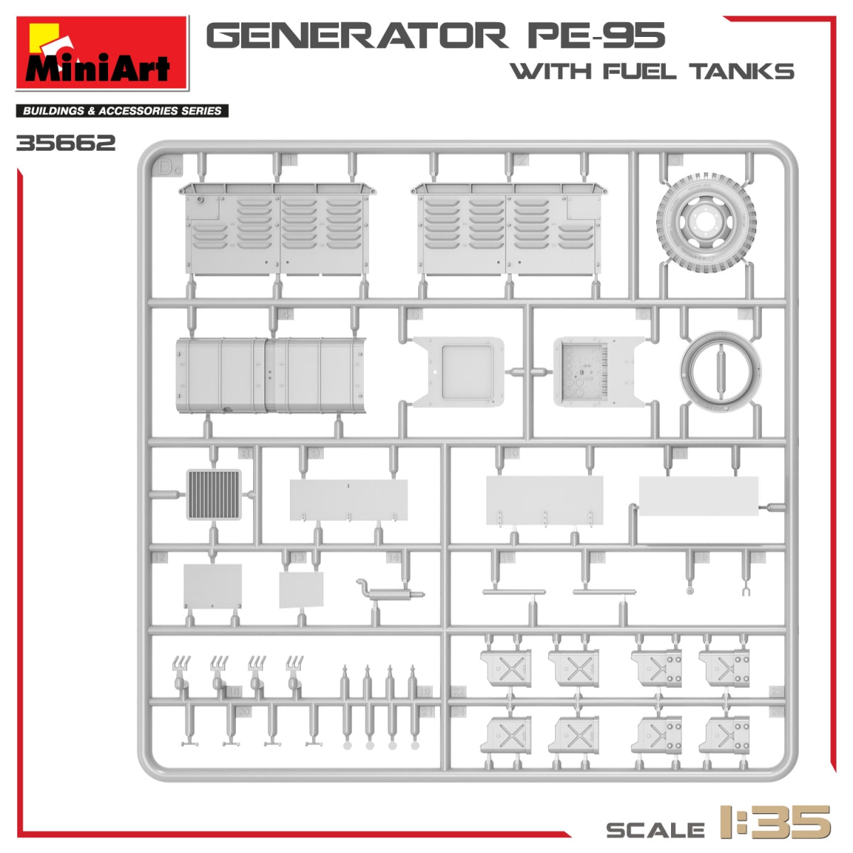 MiniArt 35662 Générateur PE-95 avec réservoirs de carburant 1/35 – image 5