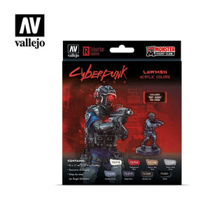 Vallejo 72308 Coffret de peinture Cyberpunk RED Lawmen (8 x 17 ml)