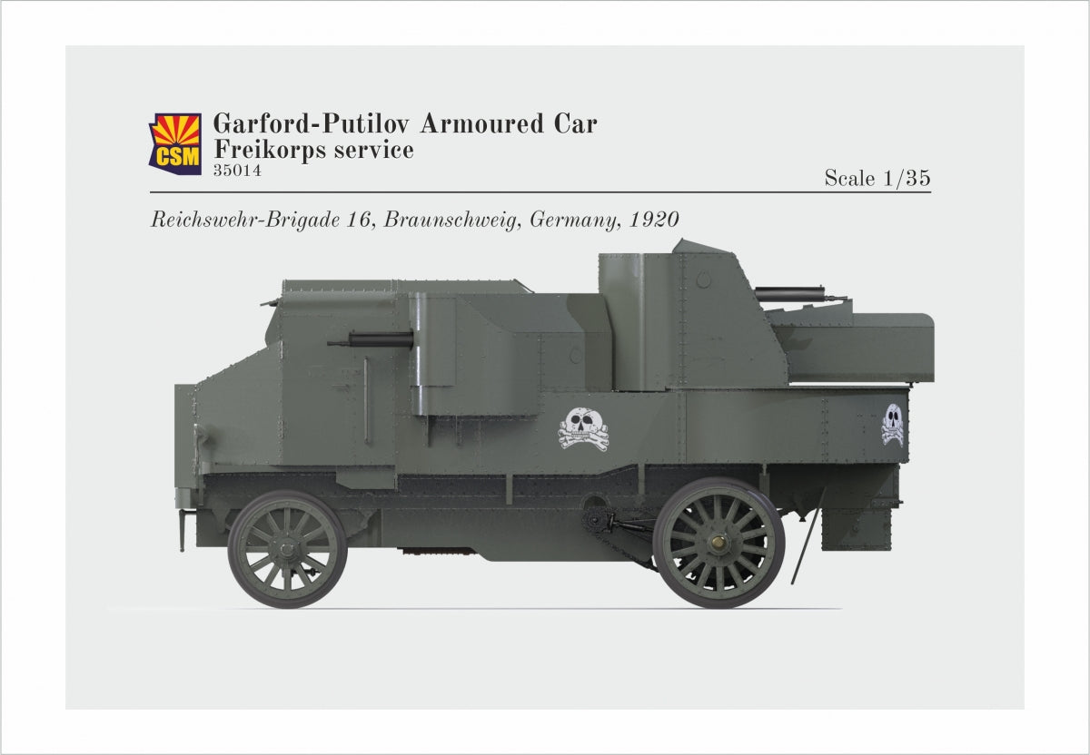 Copper State Models 35014 Garford-Putilov Armoured Car, Freikorps Service 1/35 – immagine 3