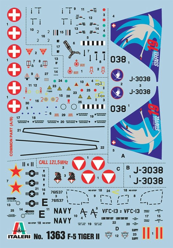 Italeri 1363 F-5E/N Tiger II 1/72 – Bild 3