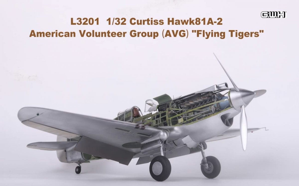Great Wall Hobby L3201 Flying Tiger Curtiss Hawk 81-A2 1/32 – immagine 5