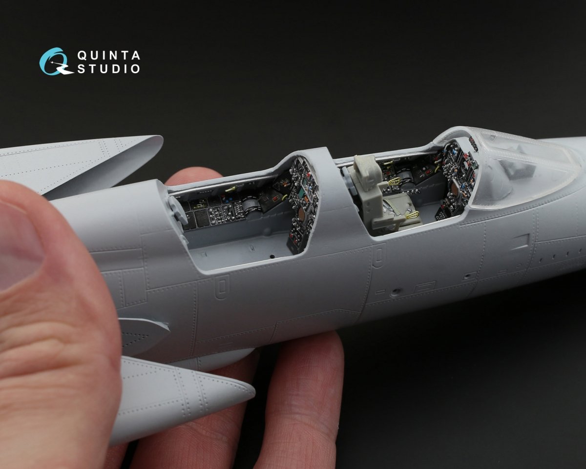 Quinta Studio QD48073 F-105G 3D-Printed &amp;amp; coloured Interior on decal paper (for HobbyBoss kit) 1/48 – immagine 9