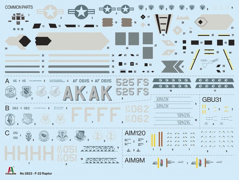 Italeri 2822 F-22 A Raptor 1/48 – immagine 8