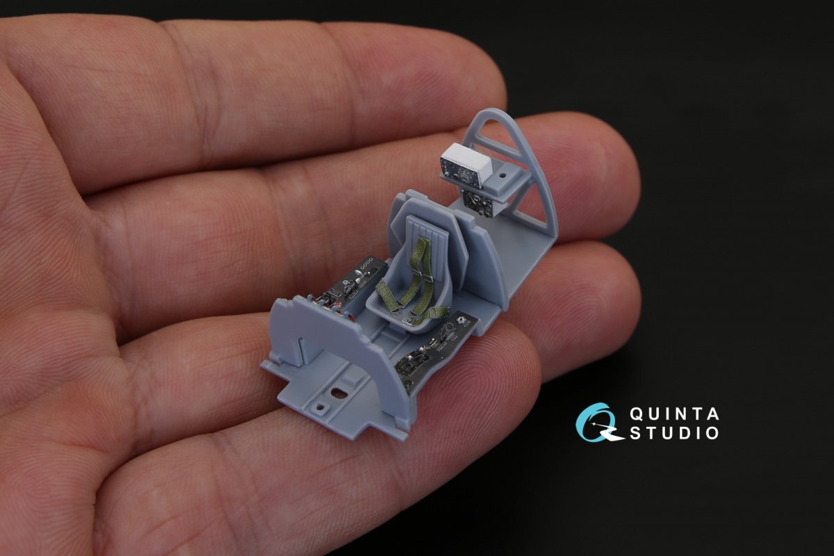 Quinta Studio QD48023 La-9 3D-Printed &amp;amp; coloured Interior on decal paper (for ARK kit) 1/48 – immagine 6