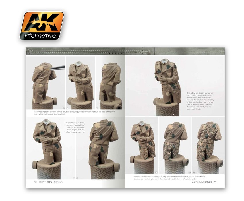 AK Interactive AK272 panzer crew uniforms painting guide l. series 02 – immagine 3