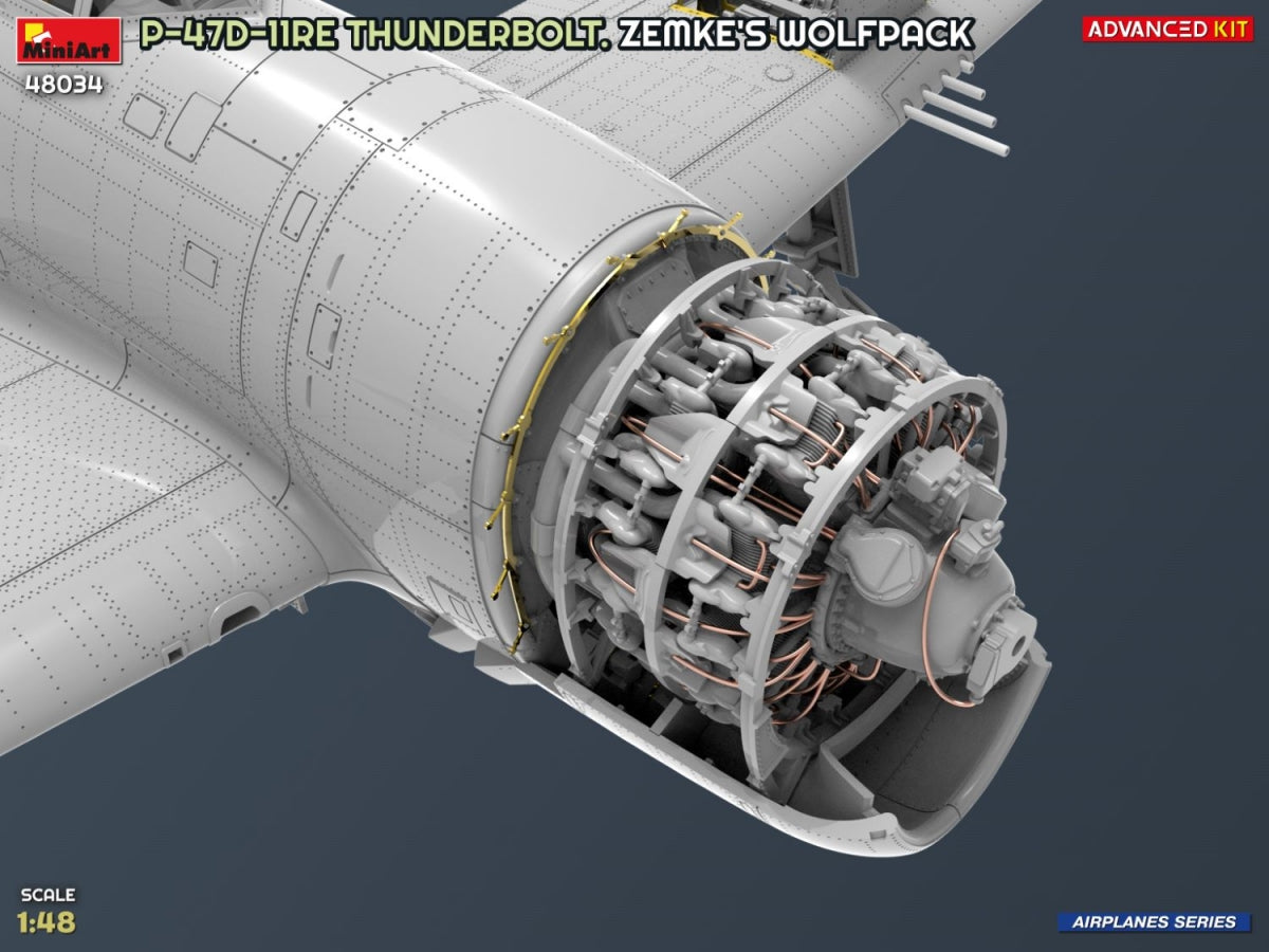 MiniArt 48034 P-47D-11RE Thunderbolt. Zemke&amp;#39;s Wolfpack. Advanced Kit 1/48 – imagen 10