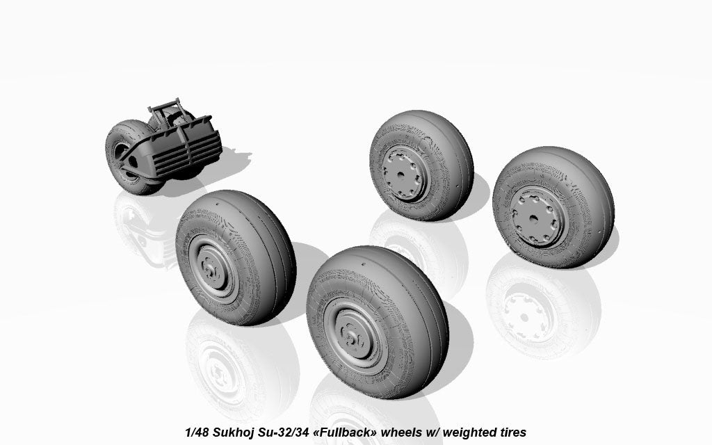 Armory Models AW48025 Roues Fullback Sukhoj Su-32FN / Su-34 avec pneus lestés 1/48 – image 5