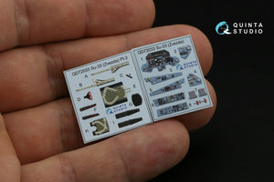 Quinta Studio QD72033 Su-33 3D-Printed &amp;amp; coloured Interior on decal paper (Zvezda) 1/72 – immagine 6