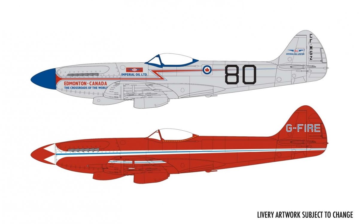 Airfix 05139 Supermarine Spitfire MkXIV Civilian Schemes 1/48 – immagine 3
