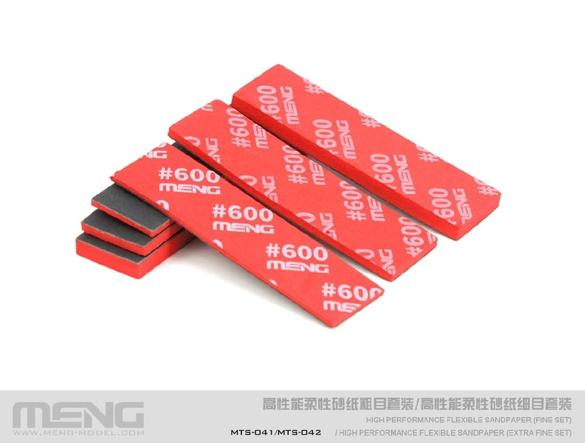Papier de verre flexible haute performance Meng modèle MTS-041c (recharge fine/400 feuilles) (kit de ponçage - recharge)