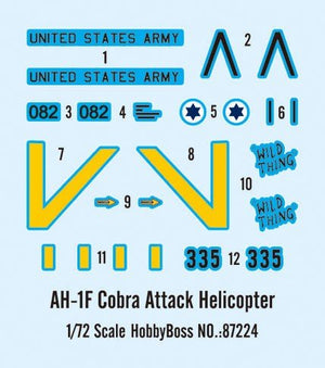 Hobby Boss 87224 AH-1F Cobra Attack Helicopter 1/72 – Bild 3