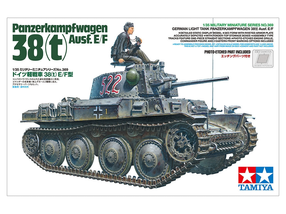 Tamiya 35369 Pz.Kpfw.38(t) Ausf. E/F 1/35 – immagine 2