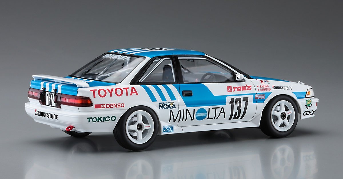 Hasegawa 20515 Minolta Corolla Levin AE92 “1988 JTC” 1/24 – immagine 3