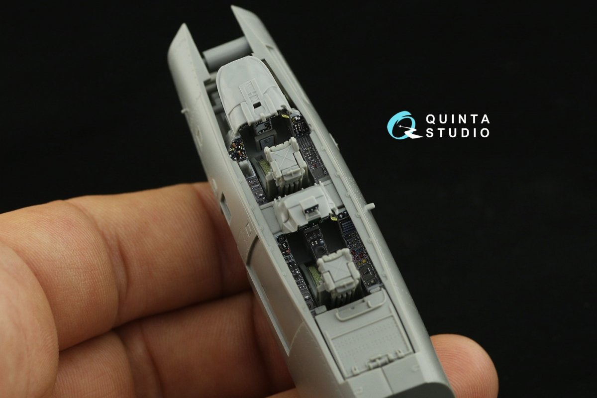 Quinta Studio QD72031 F-14D 3D-Printed &amp;amp; coloured Interior on decal paper (GWH) 1/72 – immagine 4