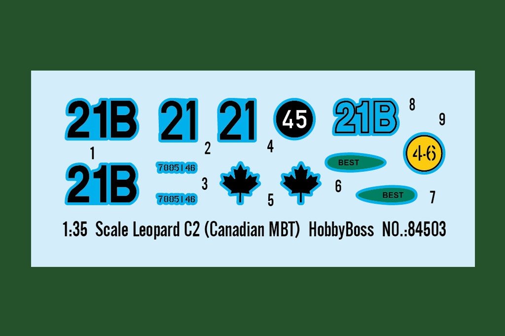 Hobby Boss 84503 Leopard C2 (Canadian MBT) 1/35 – zdjęcie 14