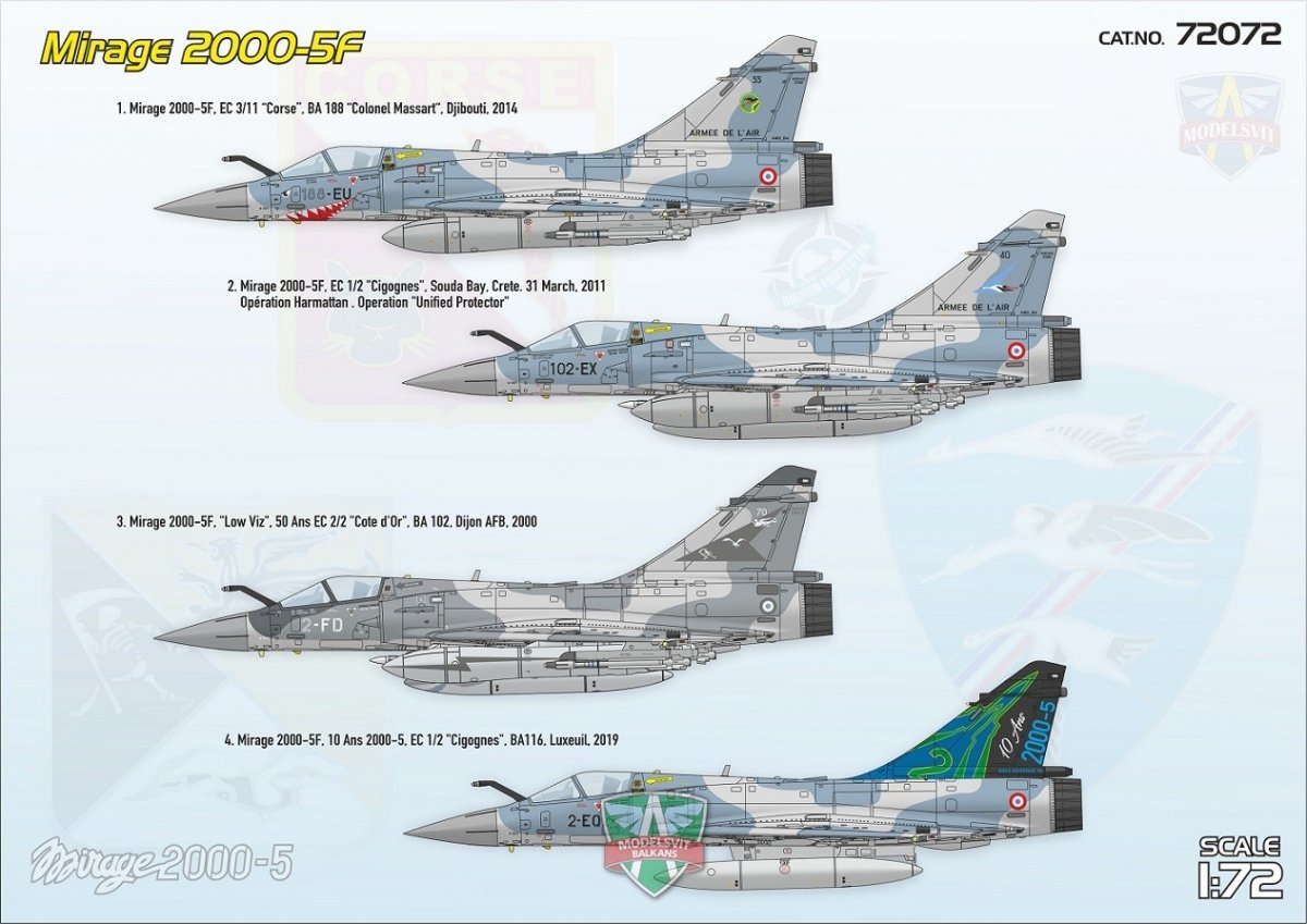 Modelsvit 72072 Mirage 2000-5F 1/72 – immagine 2