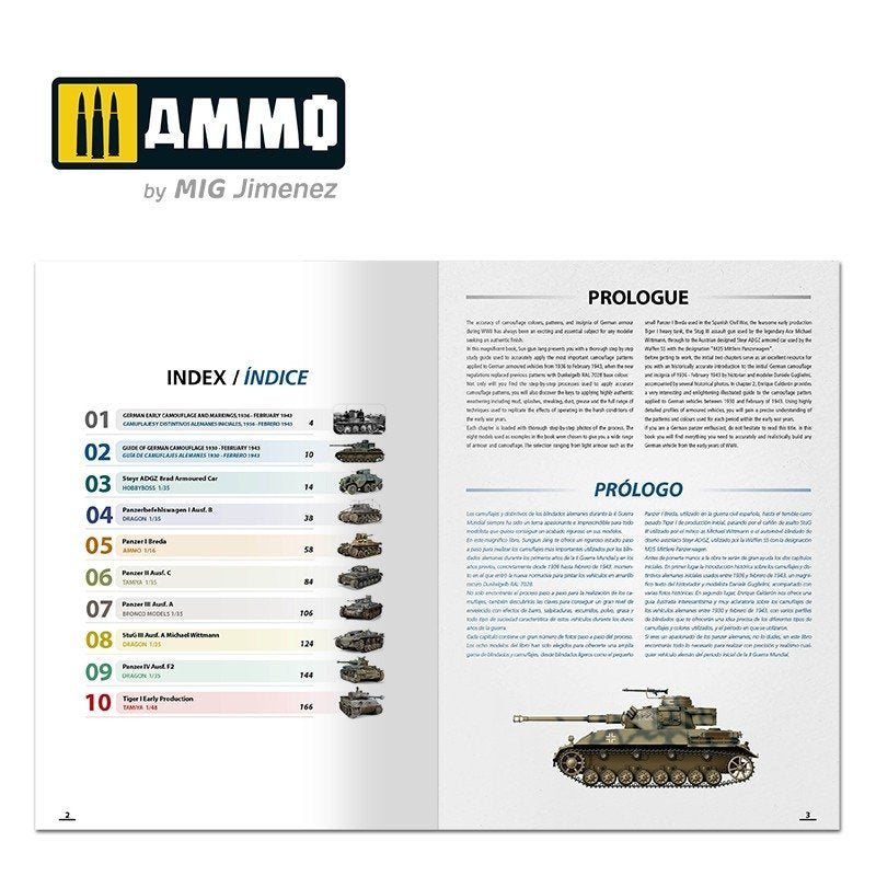 Ammo of Mig 6037 How to Paint Early WWII German Tanks 1936 - FEB 1943 (Multilingual) – immagine 2
