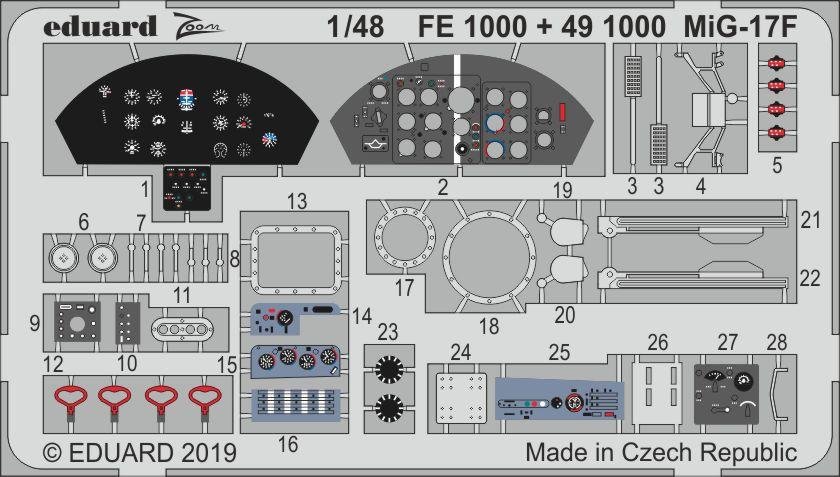 Eduard FE1000 MiG-17F HOBBY BOSS 1/48