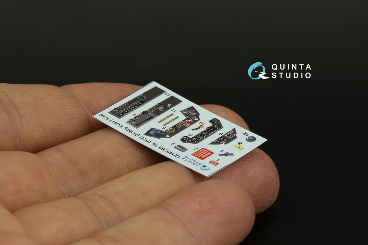 Quinta Studio QD48268 Ta 152C 3D-Printed &amp;amp; coloured Interior on decal paper (Hobby Boss) 1/48 – immagine 4