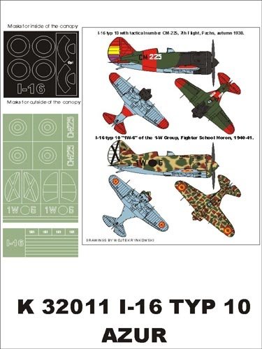Montex K32011 Polikarpov I-16 (Espagne) 1/32
