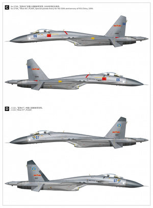 Great Wall Hobby S4818 Su-27 Flanker-B 30th Anniversary Service in China 1/48 – imagen 3
