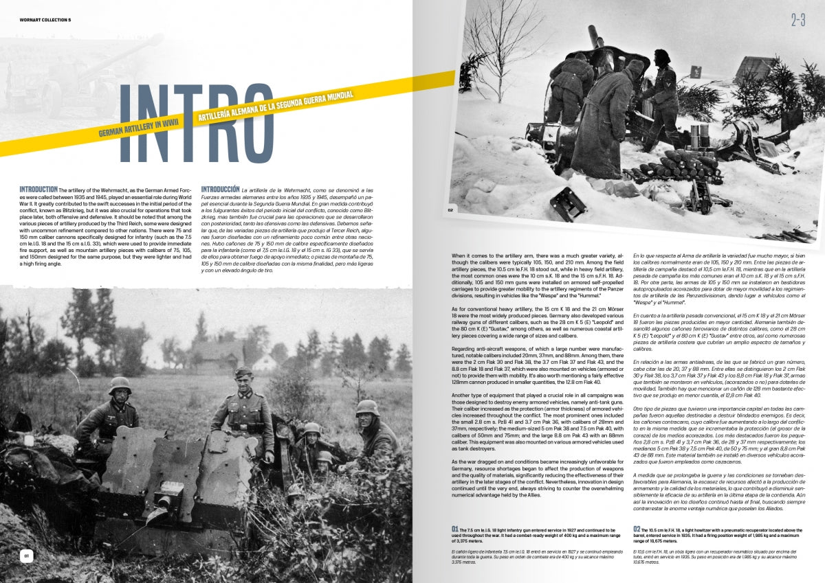 AK Interactive AK4907 WORN ART COLLECTION ISSUE 05 – GERMAN ARTILLERY - Bilingual English/Spanish – Bild 2