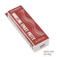 Modèle de bordure BD0121 Modèle de bordure Mastic époxy rouge (50 g + 50 g)