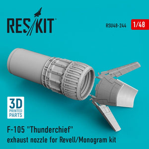 RESKIT RSU48-0244 F-105 &amp;quot;THUNDERCHIEF&amp;quot; EXHAUST NOZZLE FOR REVELL/MONOGRAM KIT 1/48