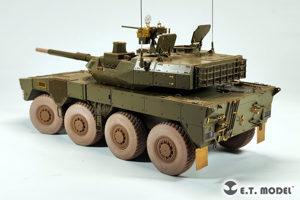 E.T. Model P35-129 JGSDF TYPE 16 Maneuver Combat Vehicle Sagged wheels and Muzzle Brake For TAMIYA Kit 1/35 – zdjęcie 6