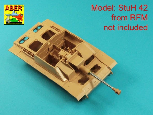 Aber 35l-336 Muzzle brake base barrel for German / lufa bez hamulca do StuG.III, Ausf.G &amp; SyuG.IV tank guns 1/35