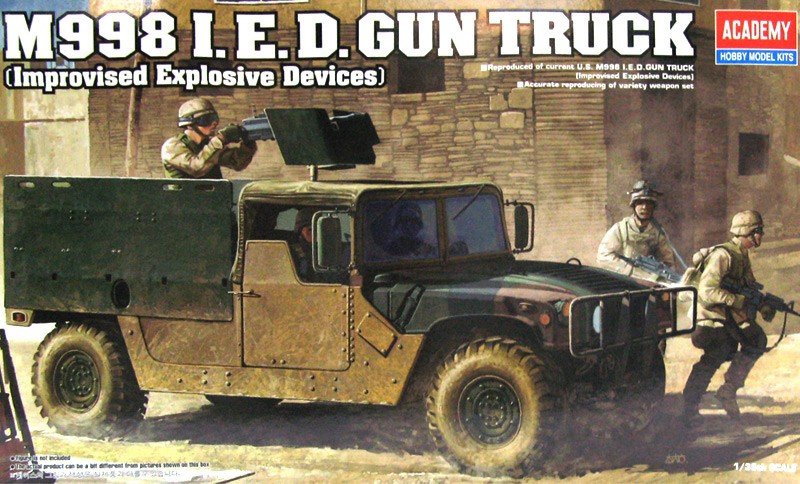 Camion armé de canons à explosifs improvisés M998 (1/35) Academy 13405