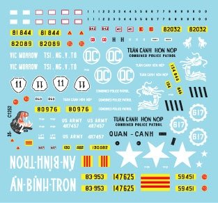 Star Decals 35-C1252 Vietnam # 2. ARVN V-100 1 1/35 – Bild 3