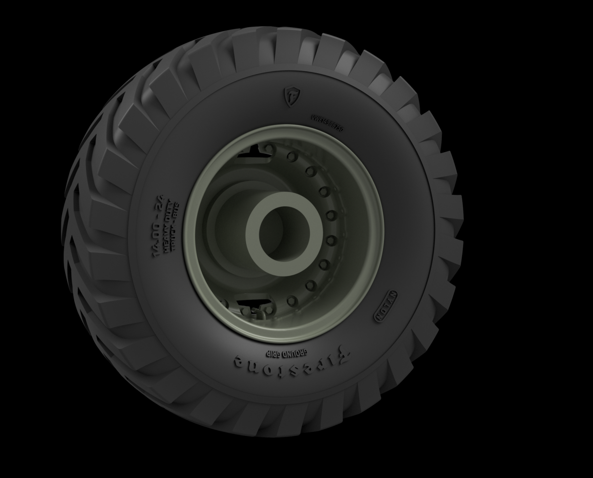 Panzer Art RE35-807 M26 Dragon Wagon Road wheels (Firestone) 1/35 – immagine 3
