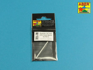 Aber 72L-70 Russian 107 mm ZIS-6 tank barrel for KV-2 1/72 – zdjęcie 3