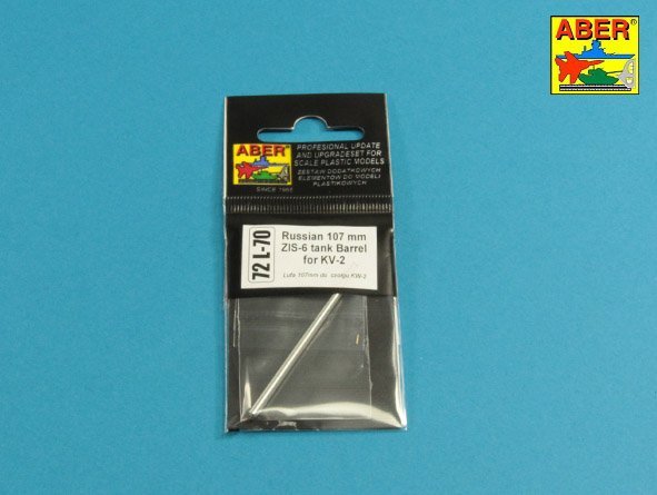 Aber 72L-70 Russian 107 mm ZIS-6 tank barrel for KV-2 1/72 – zdjęcie 3