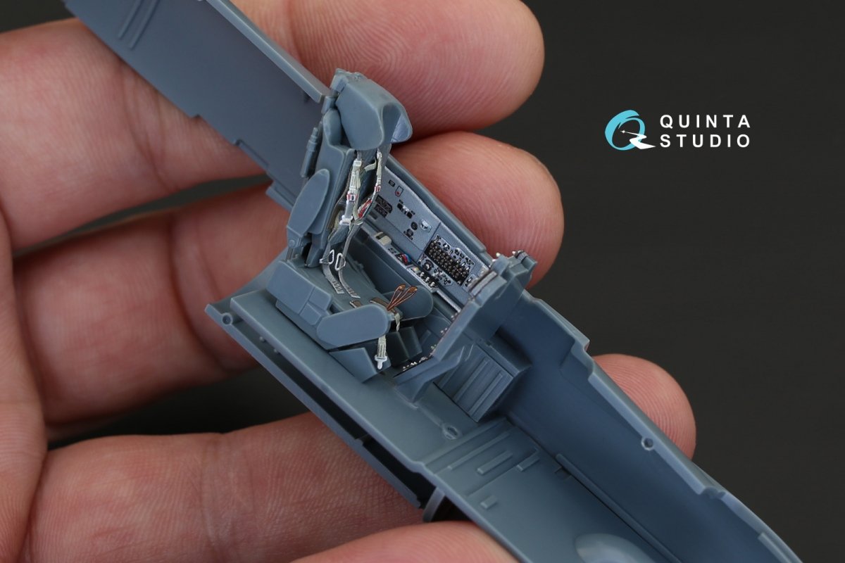 Quinta Studio QD48129 MiG-21PFM (grey color panels) 3D-Printed &amp;amp; coloured Interior on decal paper (for Eduard kit) 1/48 – zdjęcie 8