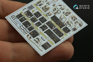 Quinta Studio QD35118 AH-64D Extended forward avionics bays 3D-Printed &amp;amp; coloured Interior on decal paper (Takom) 1/35 – immagine 4