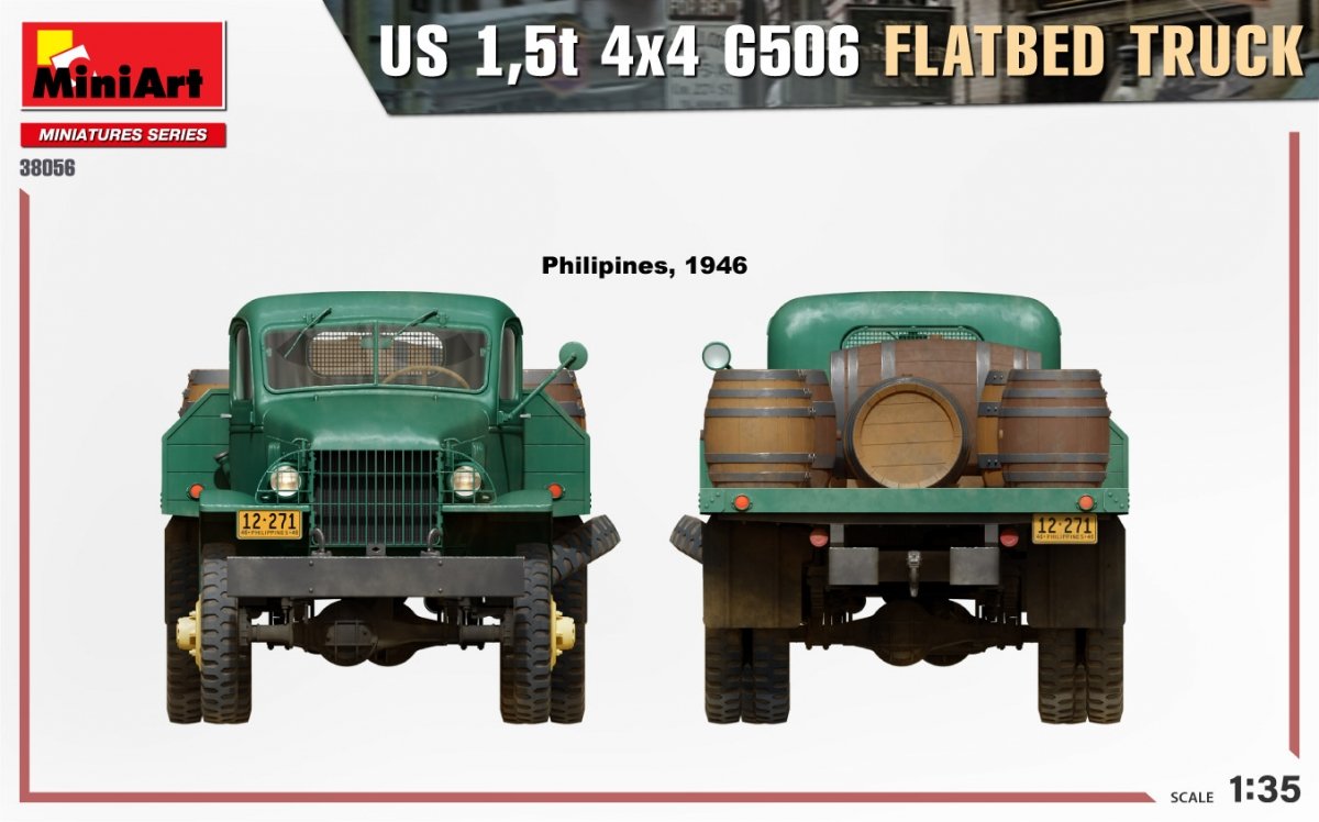 MiniArt 38056 US 1,5t 4×4 G506 FLATBED TRUCK 1/35 – Bild 6