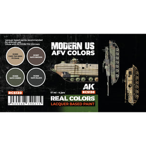 AK Interactive RCS130 US Army Modern AFV Colors 4x17ml – imagen 2