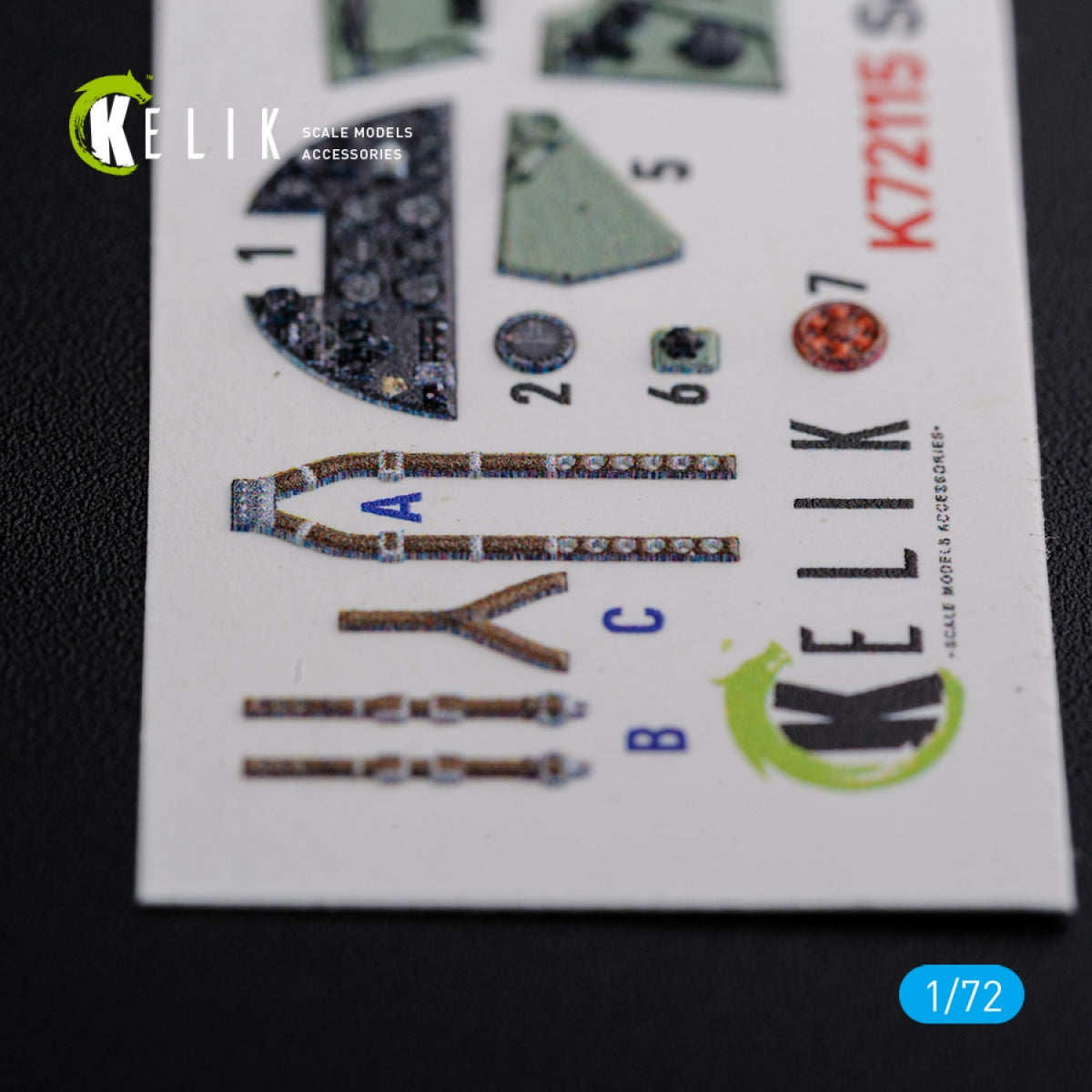 Décalcomanies 3D intérieures KELIK K72115 Sea Hurricane Mk I pour maquette Arma Hobby au 1/72  – image 7