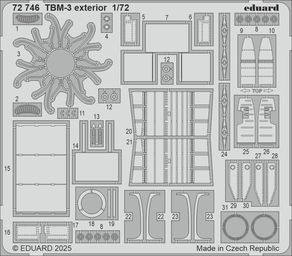 Eduard 72746 TBM-3 exterior HOBBY BOSS 1/72