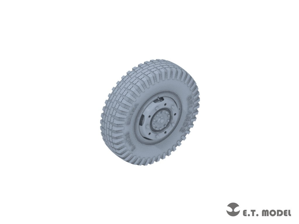 E.T. Model P35-102 WWII German Sd.Kfz.234 Small Diameter Weighted Wheels Type.2 1/35 – immagine 4